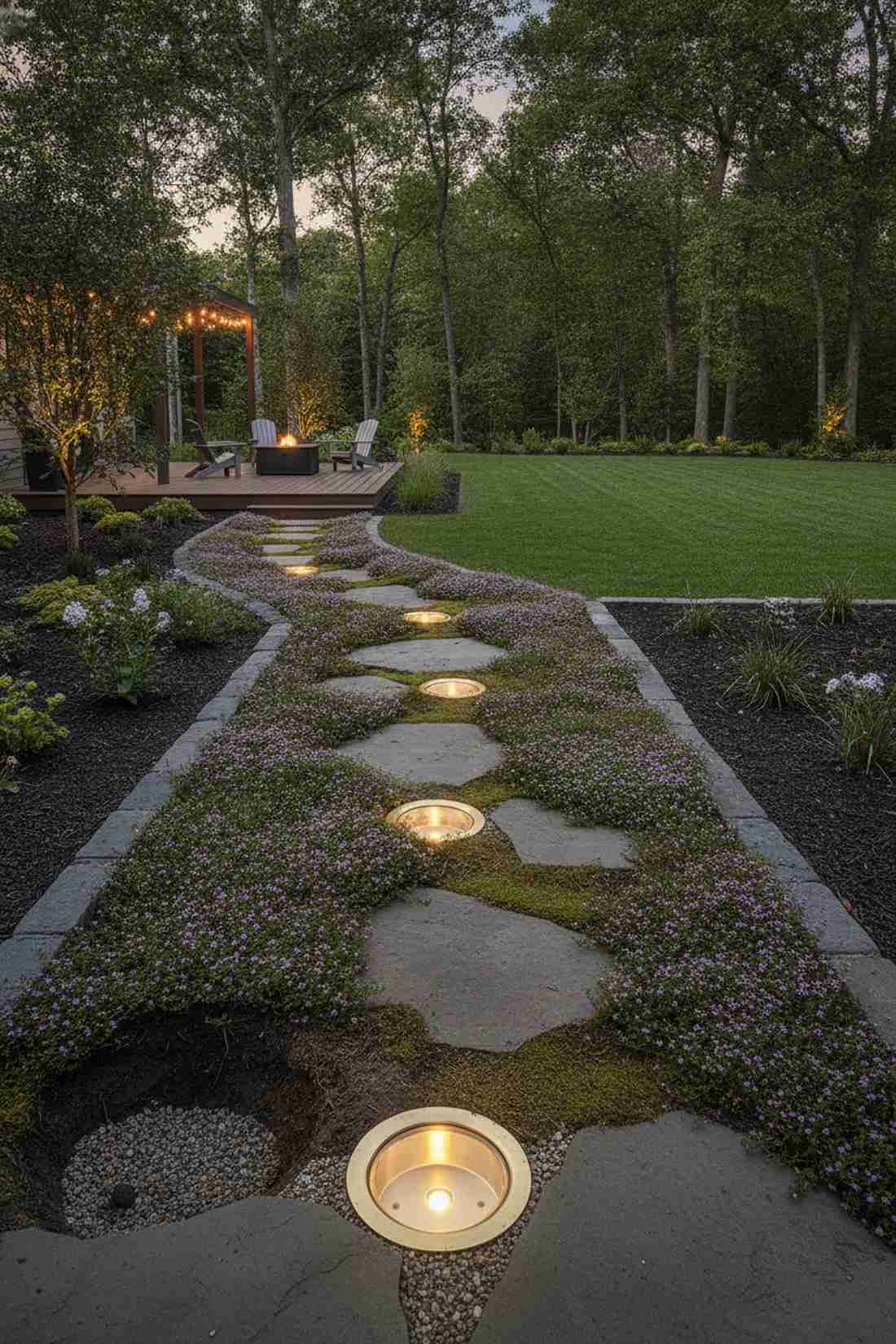 recessed well lights for groundcovers