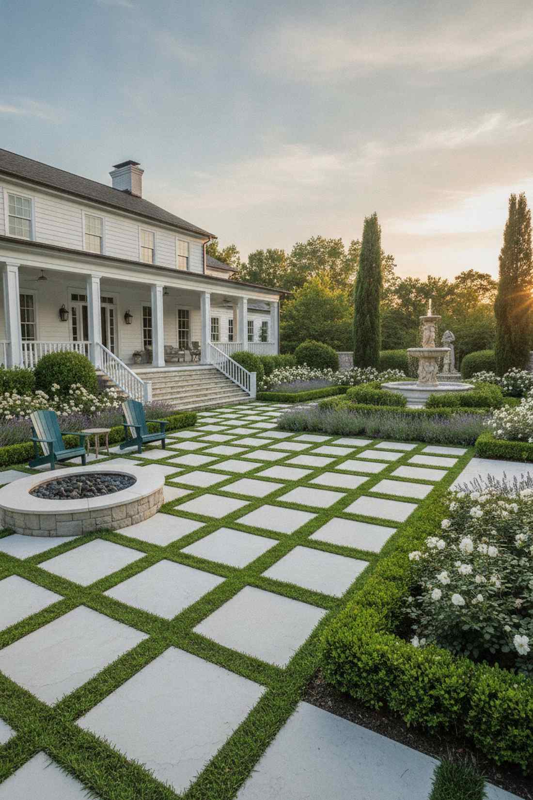 stepping stone checkerboard