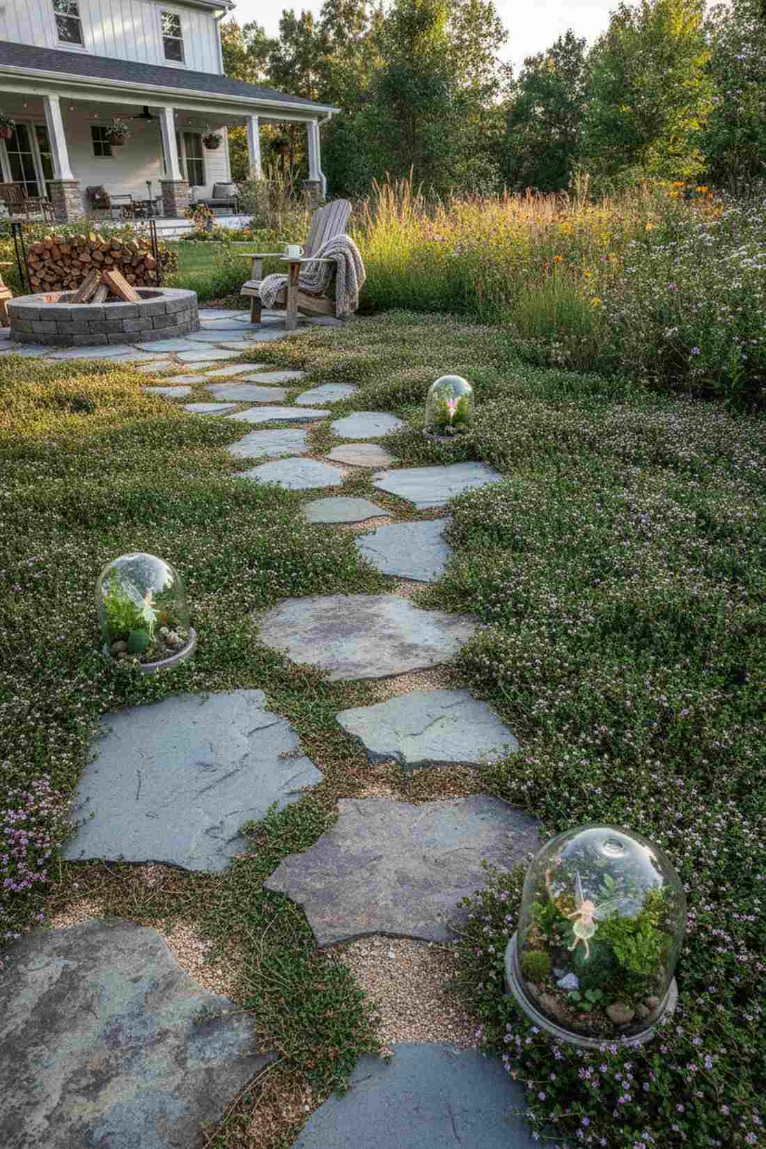 stepping stone meadow path