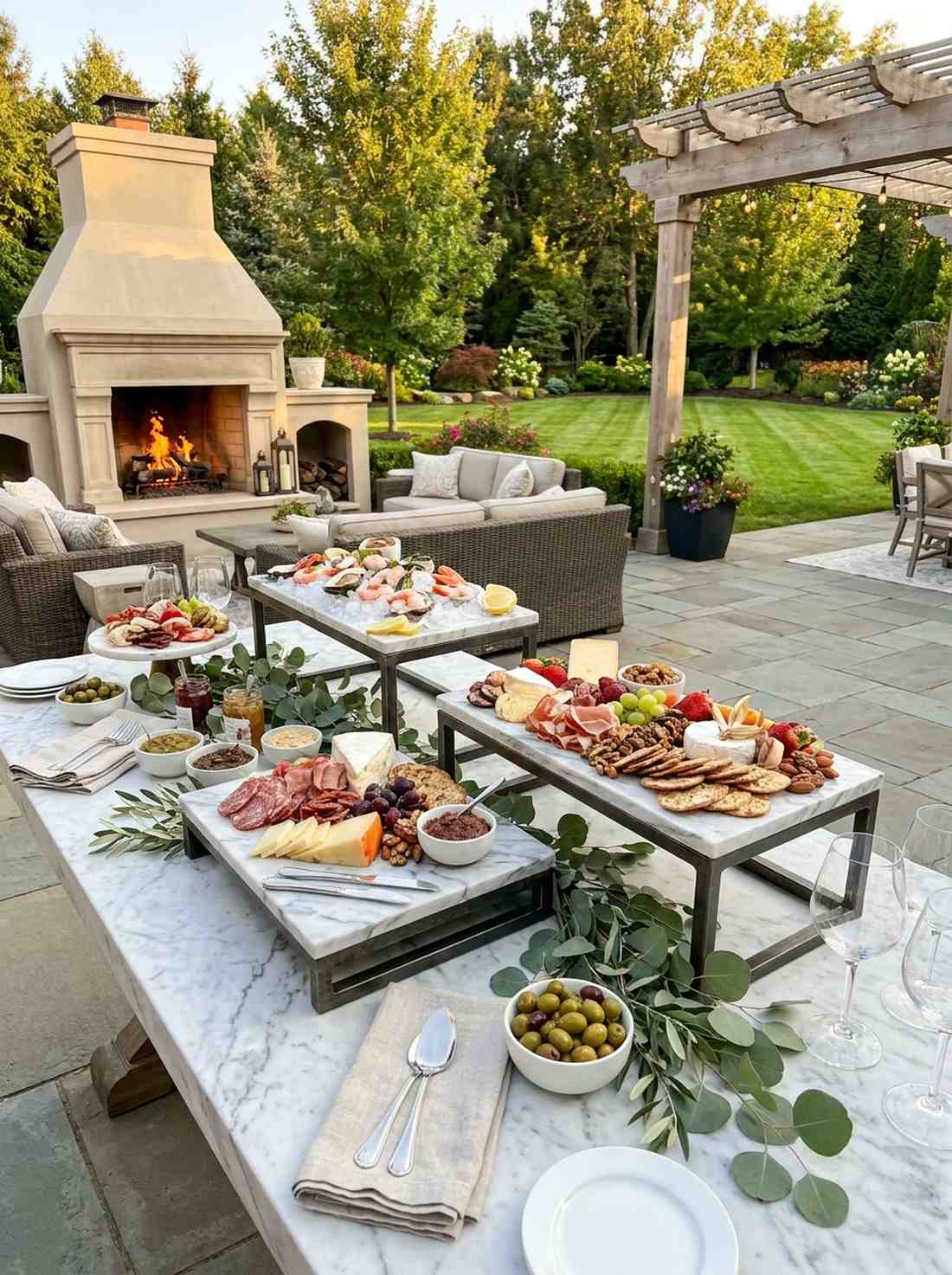 stone slab serving boards