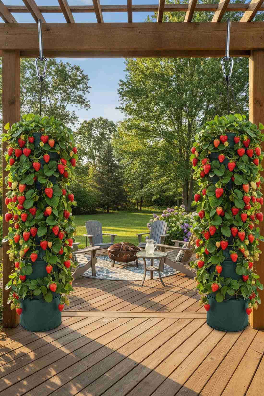 strawberry tower installations