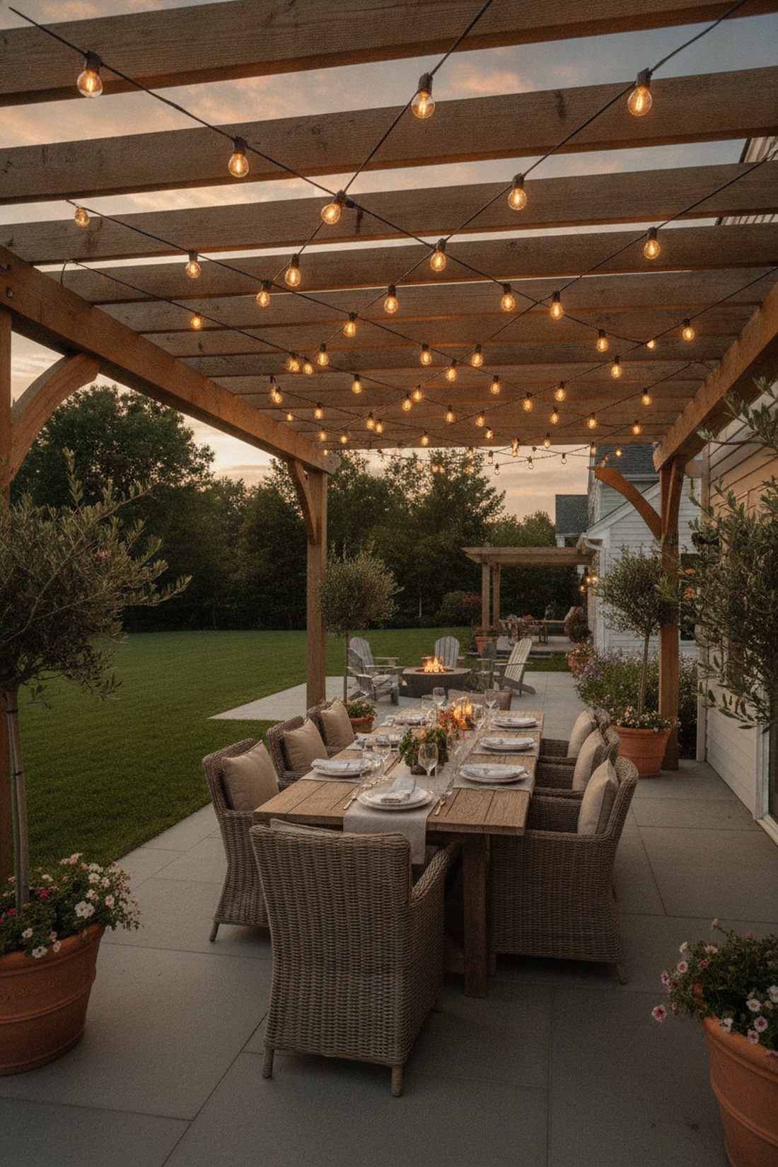 string cafe bistro lights