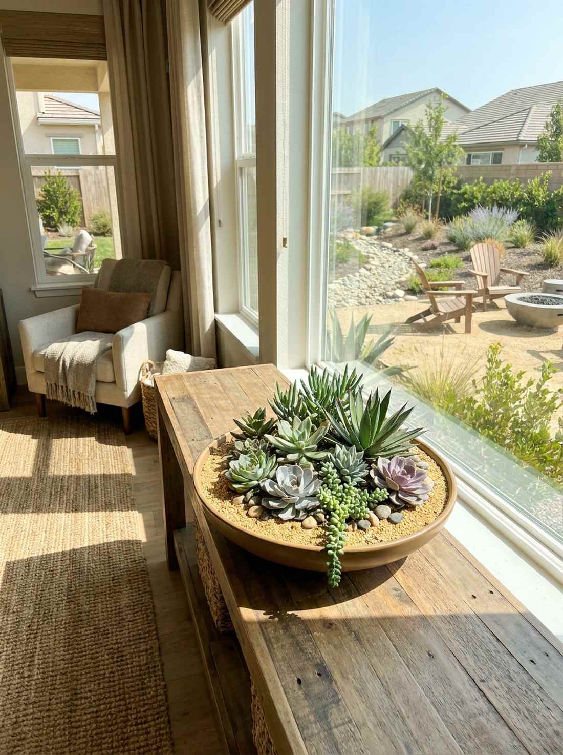 succulent accent drought garden