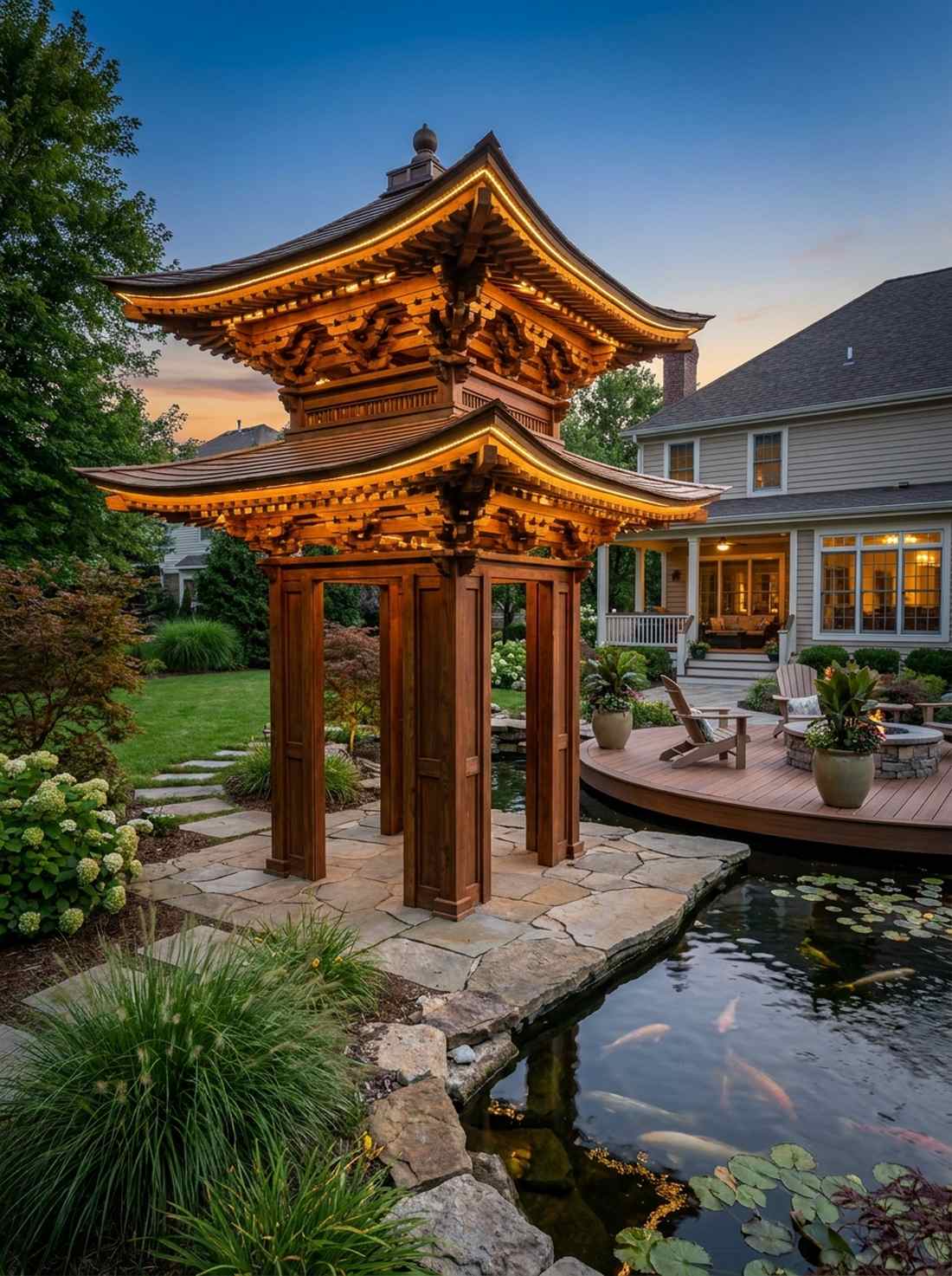 tahoto two story pagoda tower