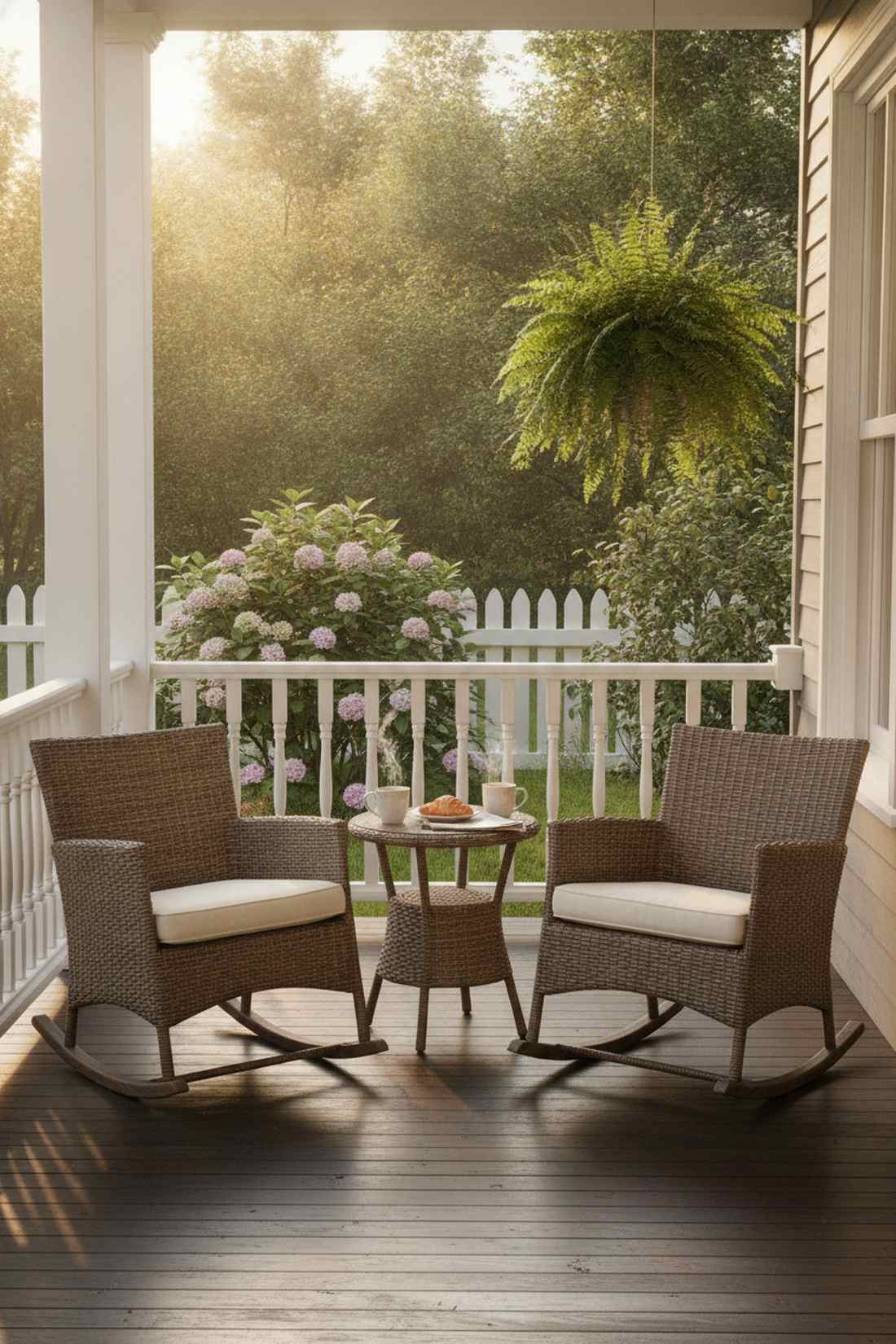 three piece rocking bistro set