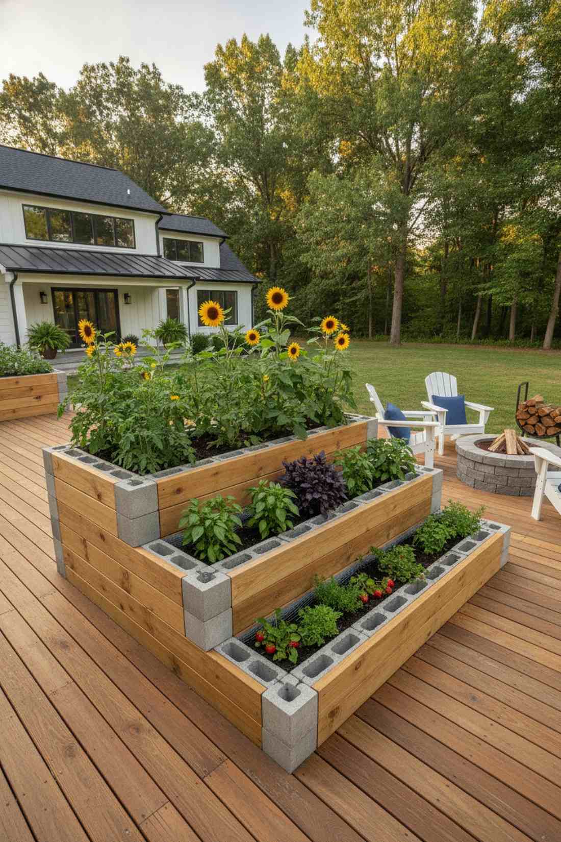 tiered stair step beds