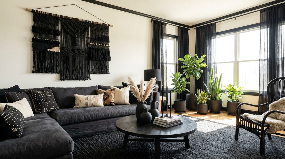 143 black boho decor vertical