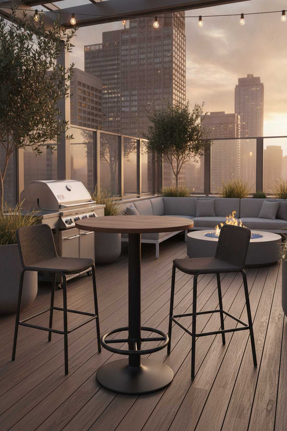 bar height pub table