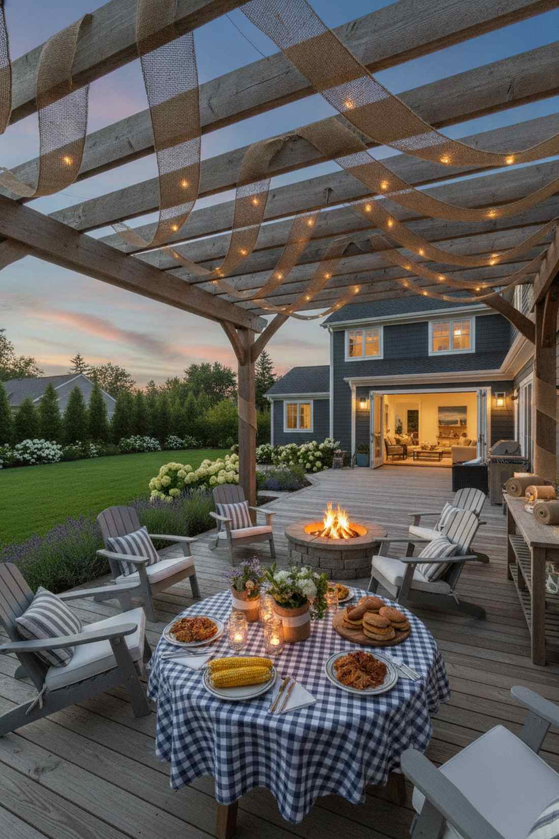 burlap strips