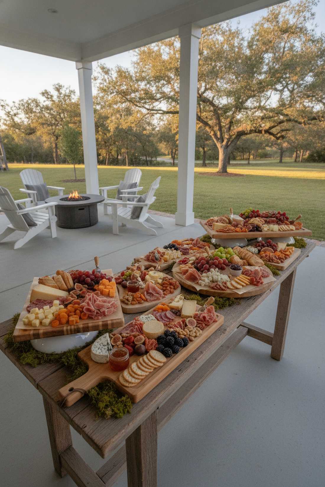 charcuterie assembly station