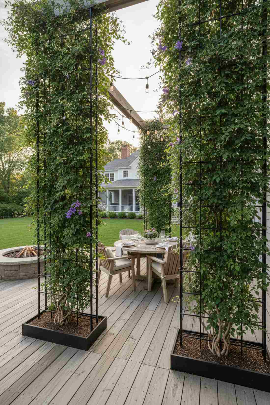 climbing vine privacy walls