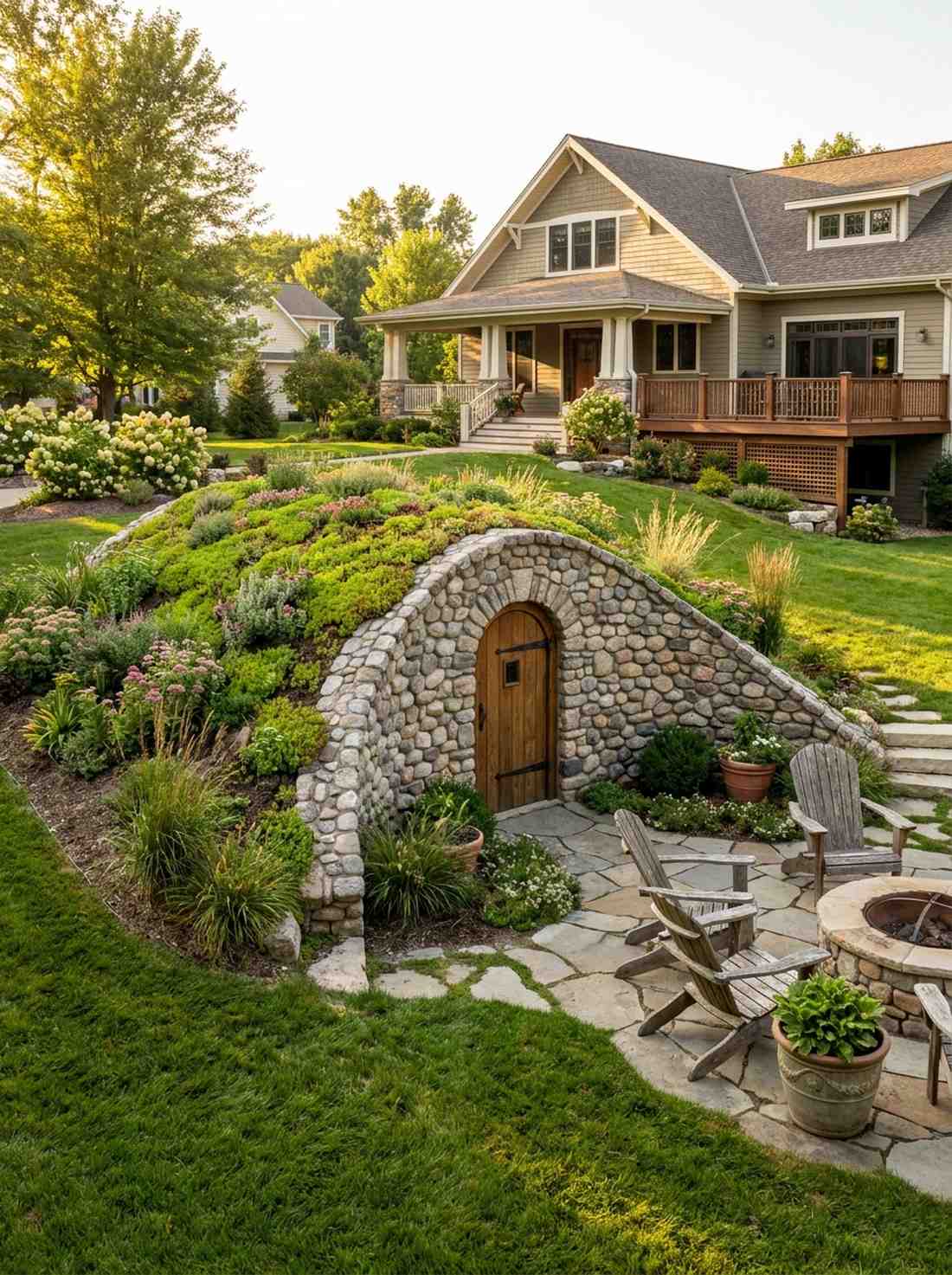 cobblestone garden vault
