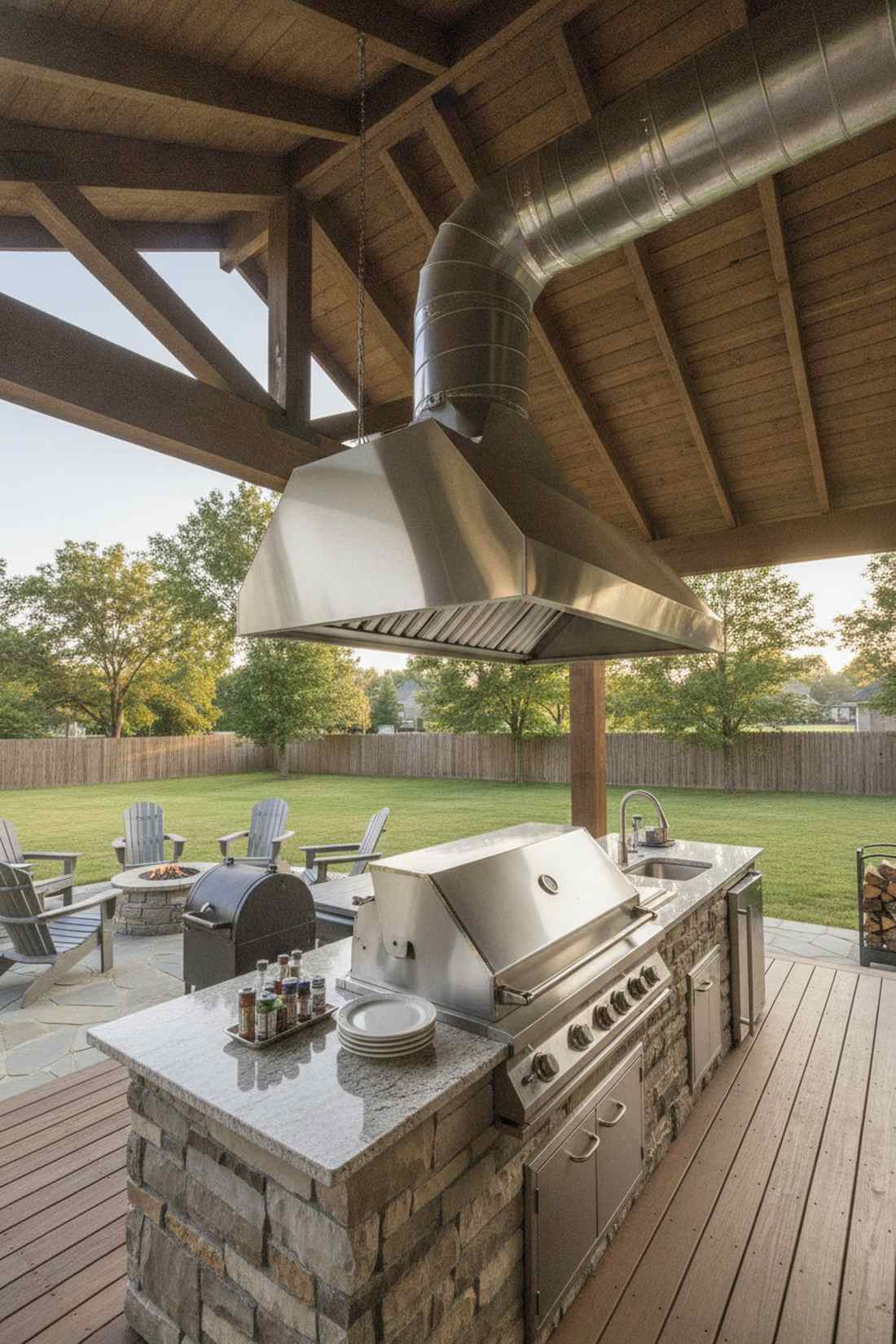 commercial style range hood system
