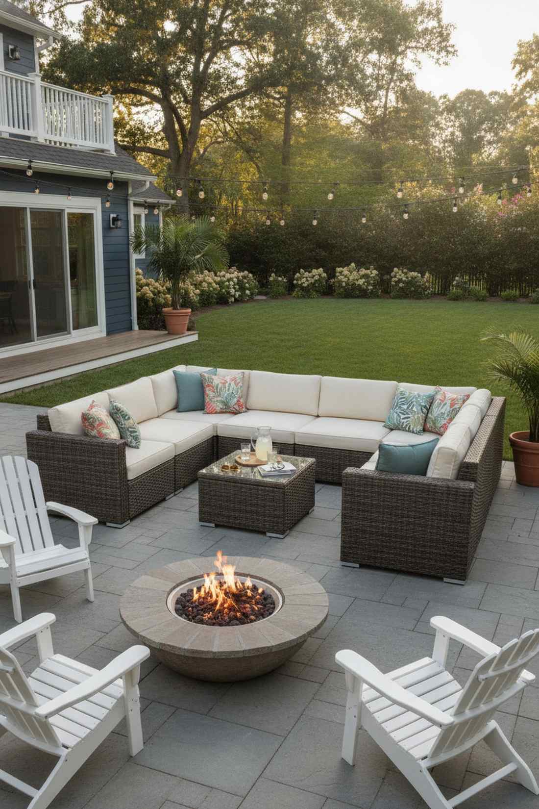 deep weave synthetic rattan sectionals