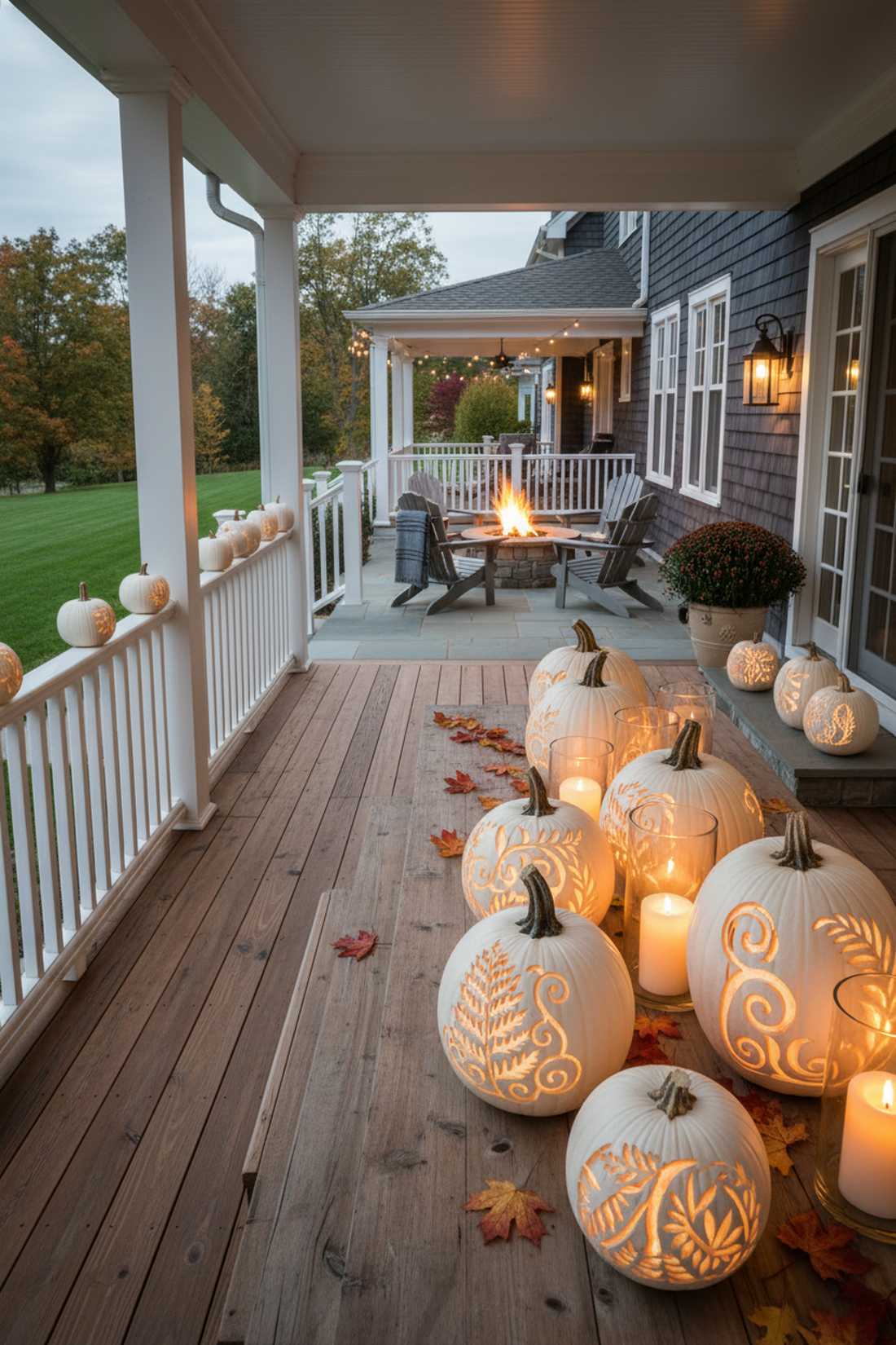 etched pumpkin displays