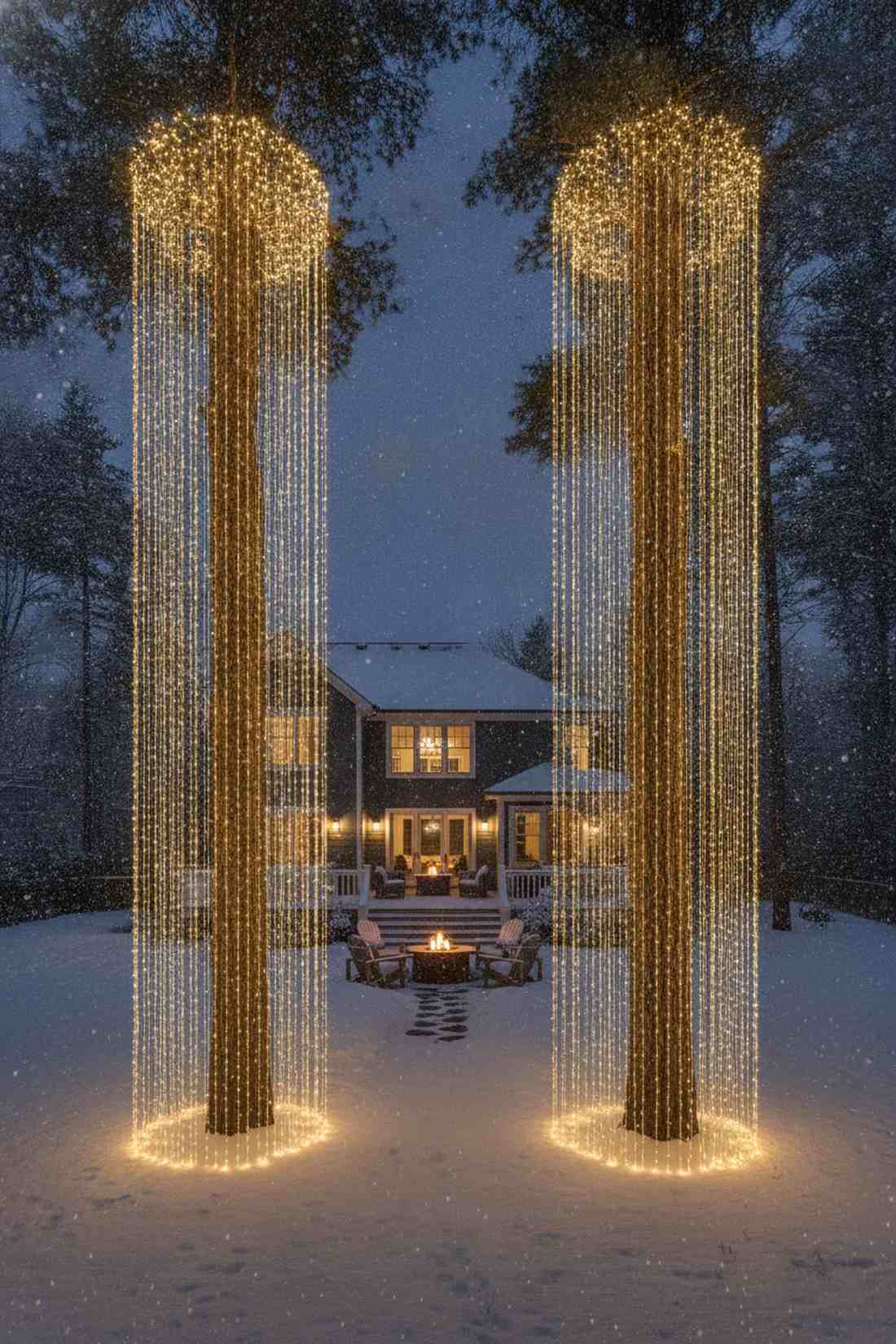 evergreen vertical strands