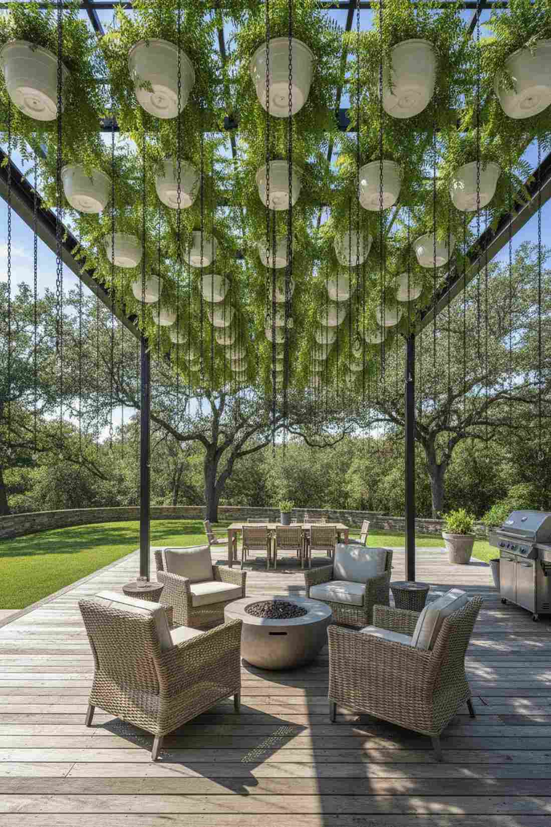 hanging basket ceiling grid