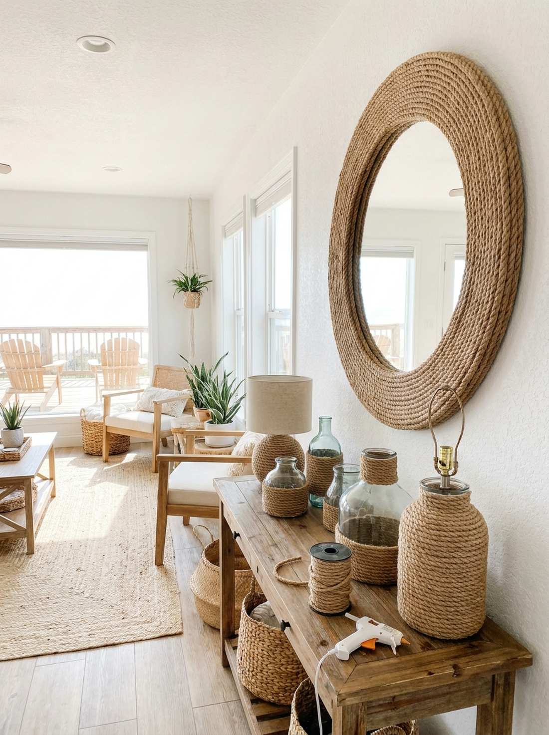 hemp rope accents