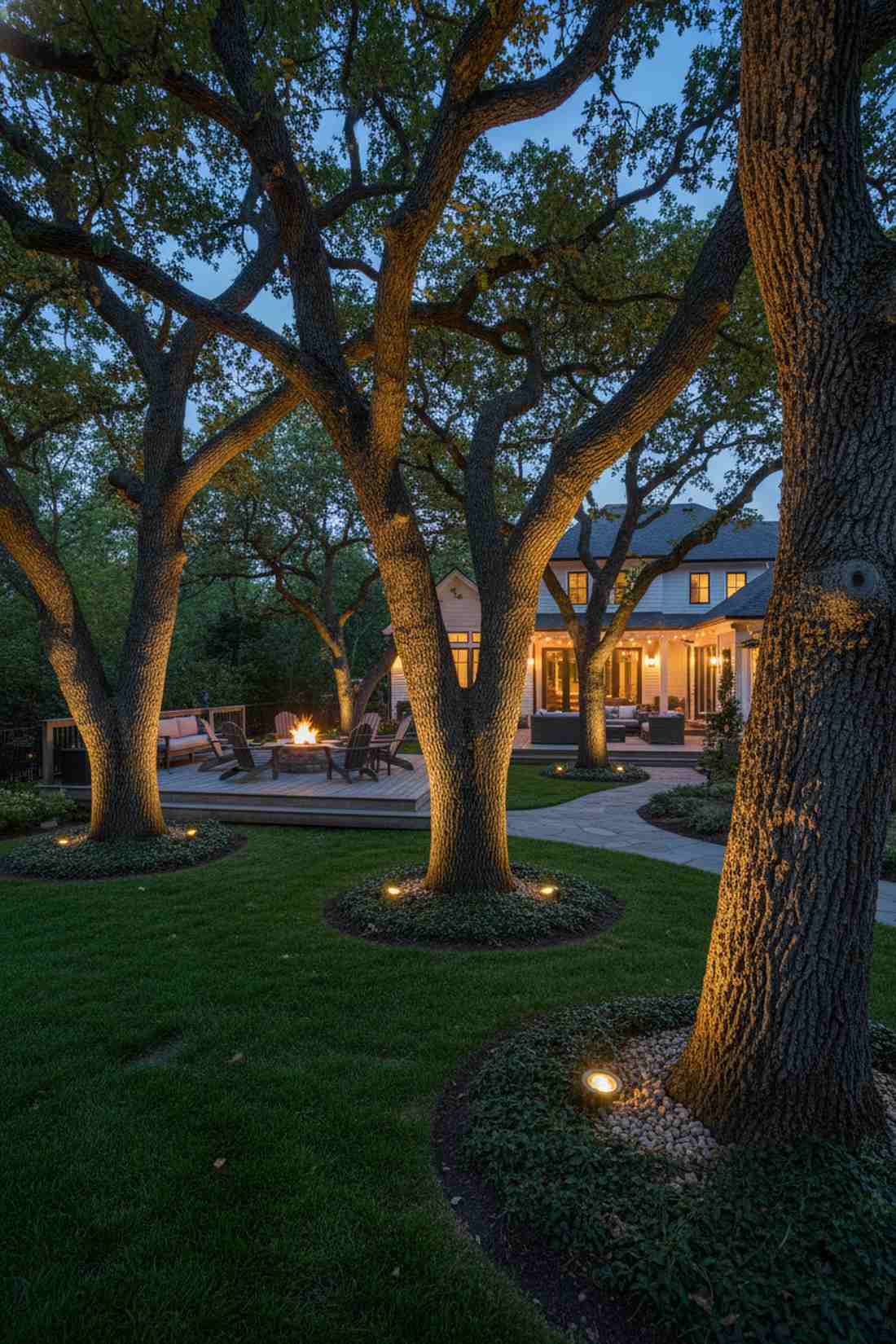 in ground tree uplights