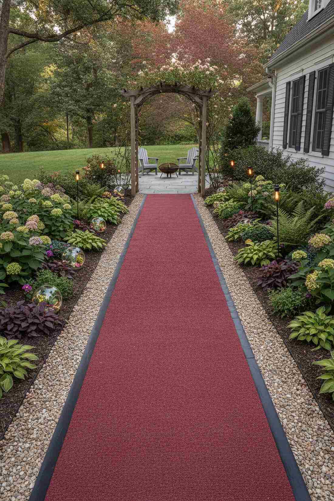 narrow runner pathways