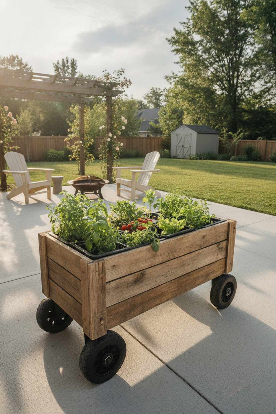 rolling mobile bed