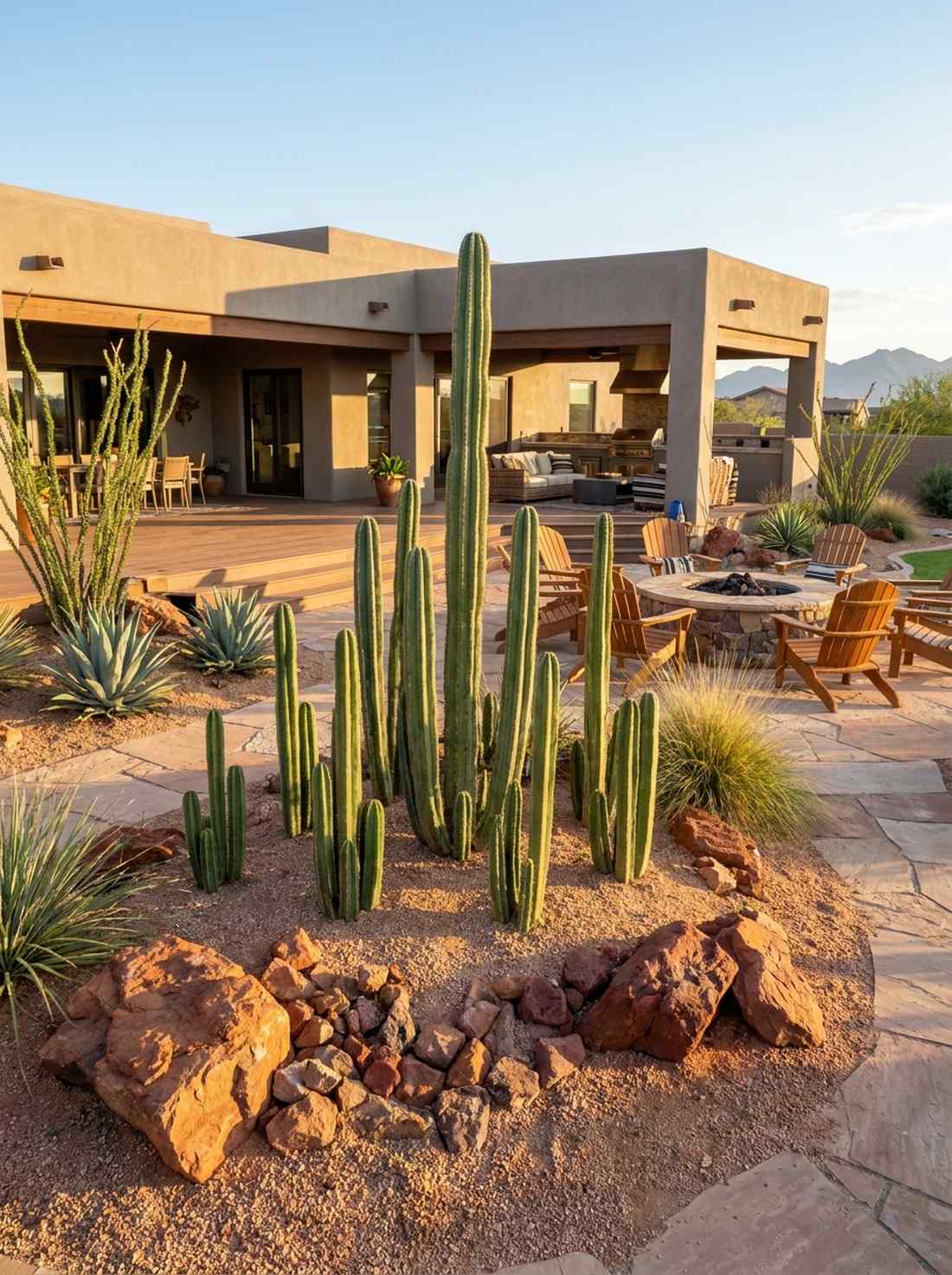saguaro cactus composition