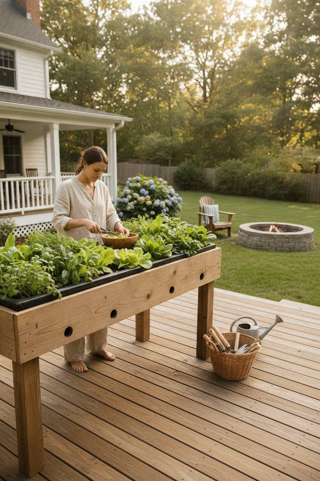 salad table garden