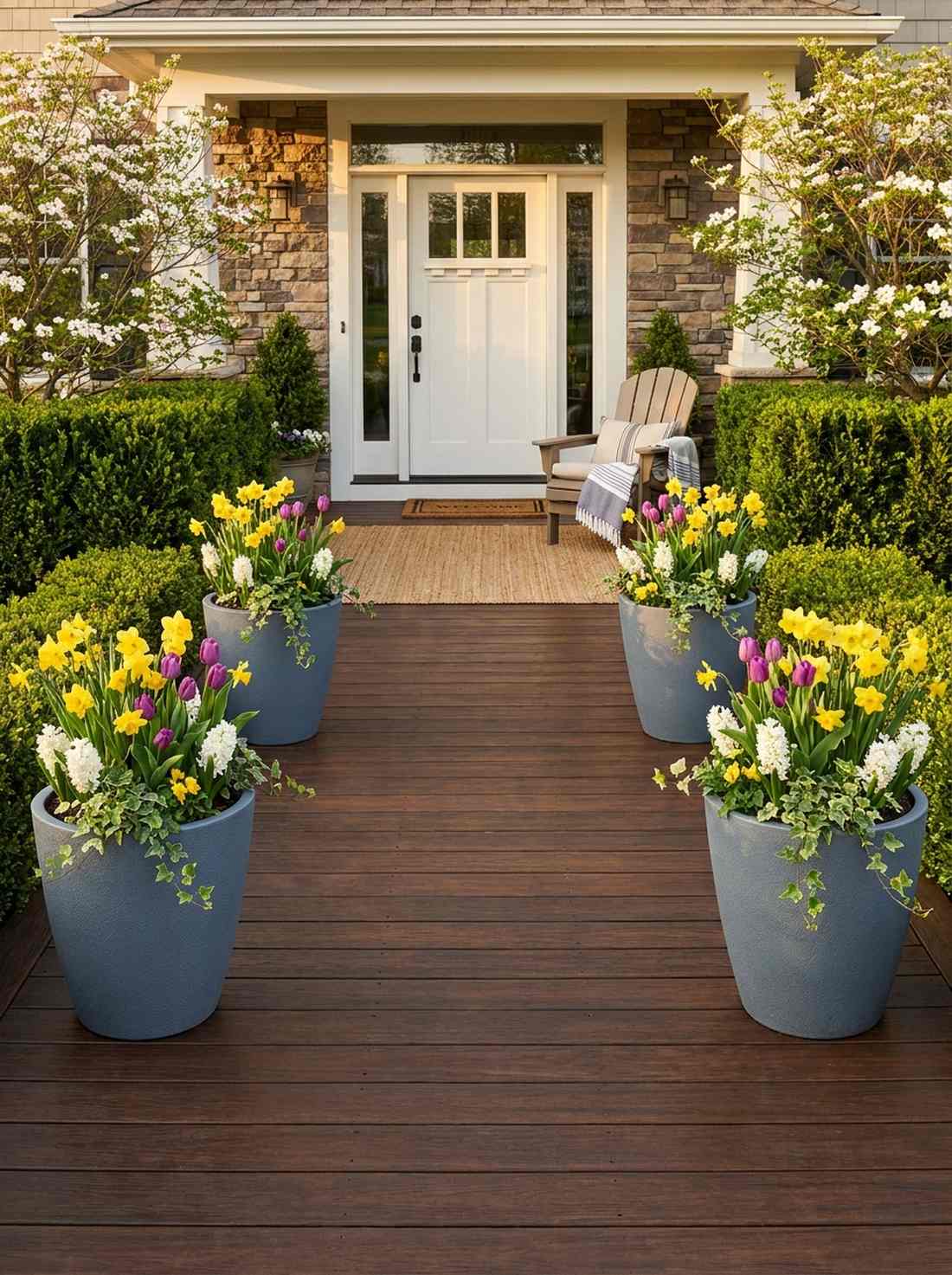 seasonal color rotation pots
