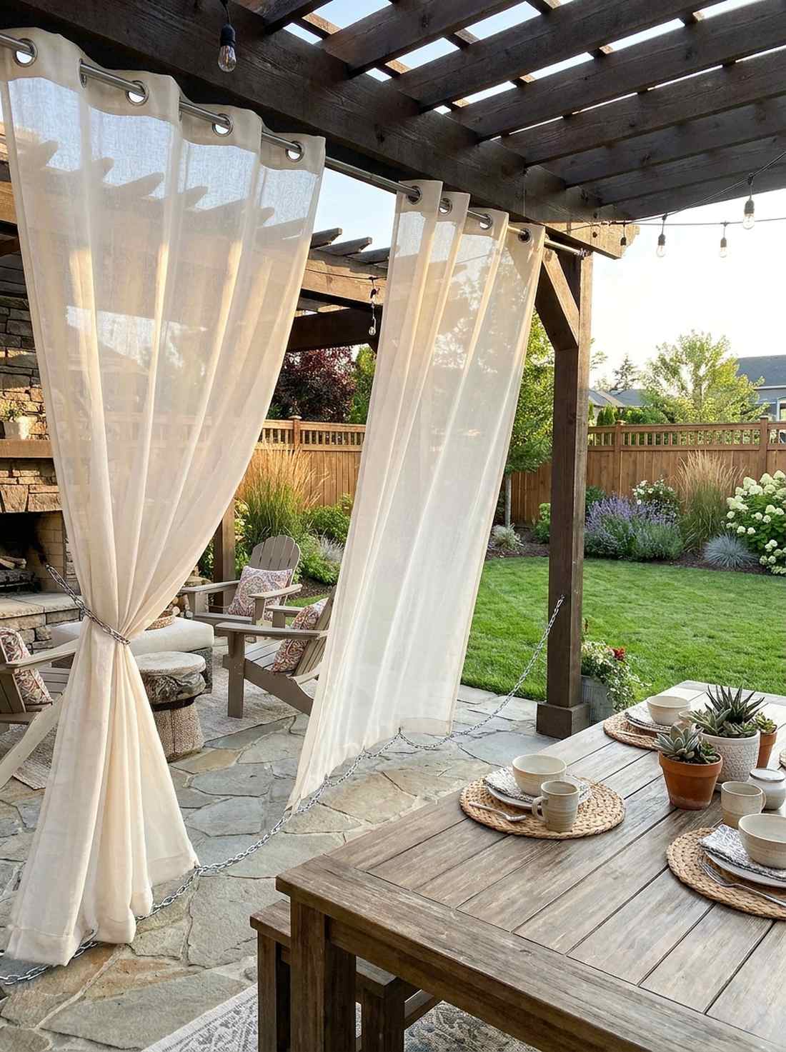 sheer outdoor curtains