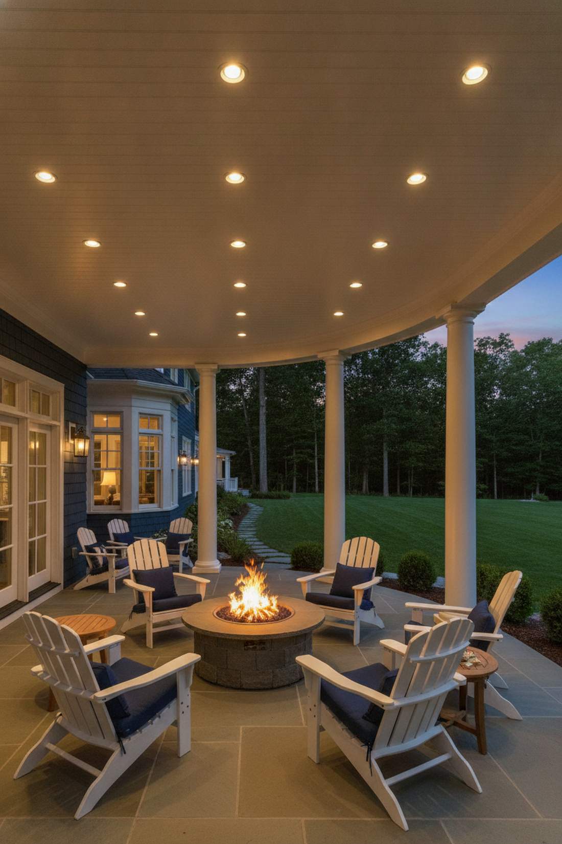 soffit recessed canister array