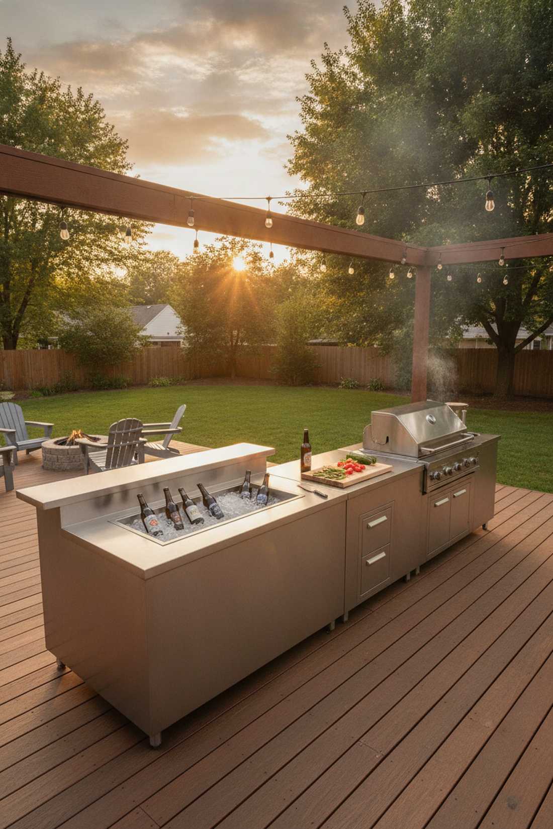 stainless steel modern bar