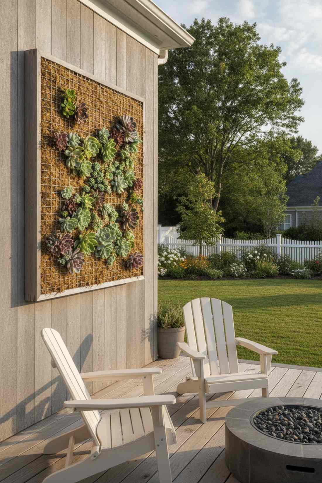 succulent vertical wall frame