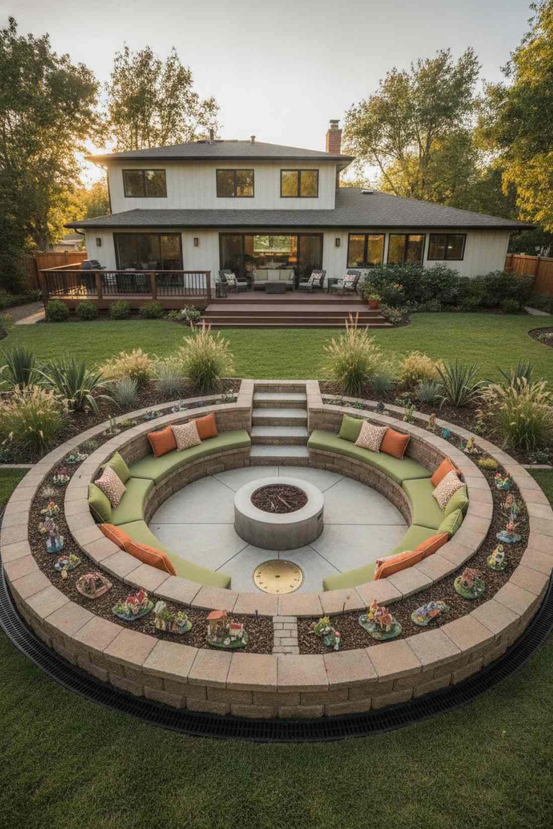 sunken seating pit