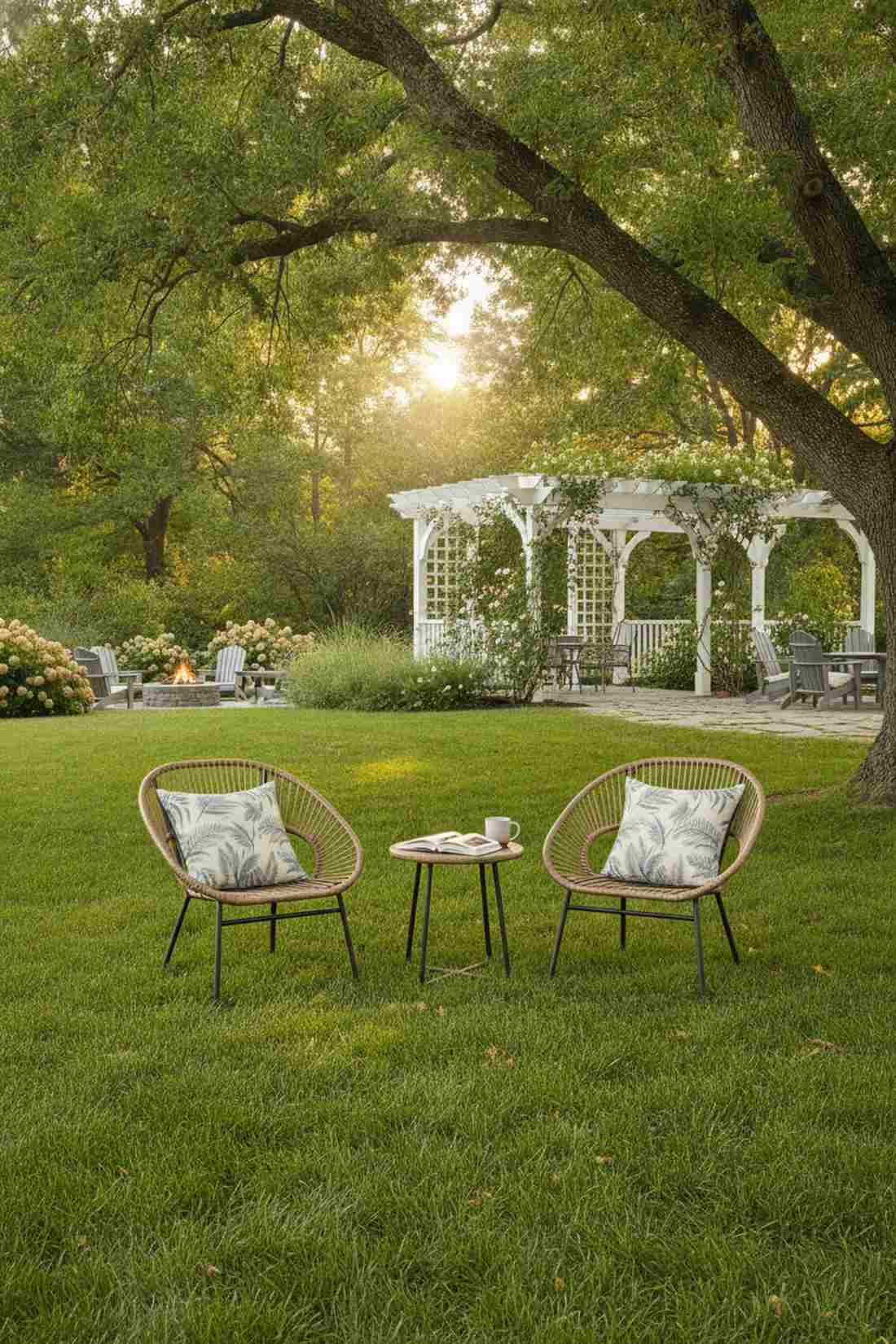two chair accent table trio