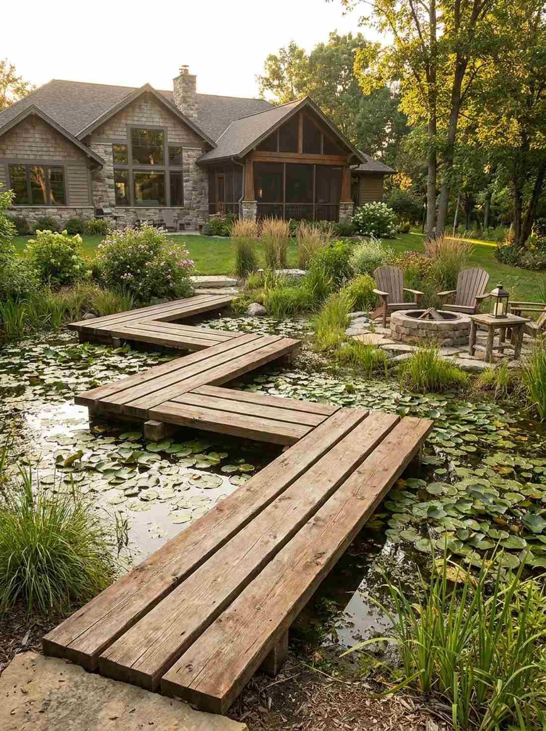 zigzag water crossing