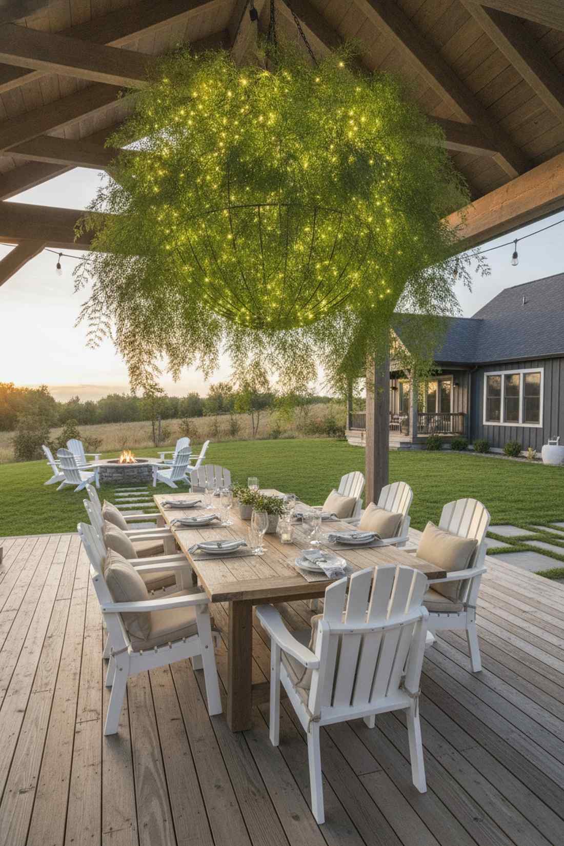asparagus fern chandelier frames