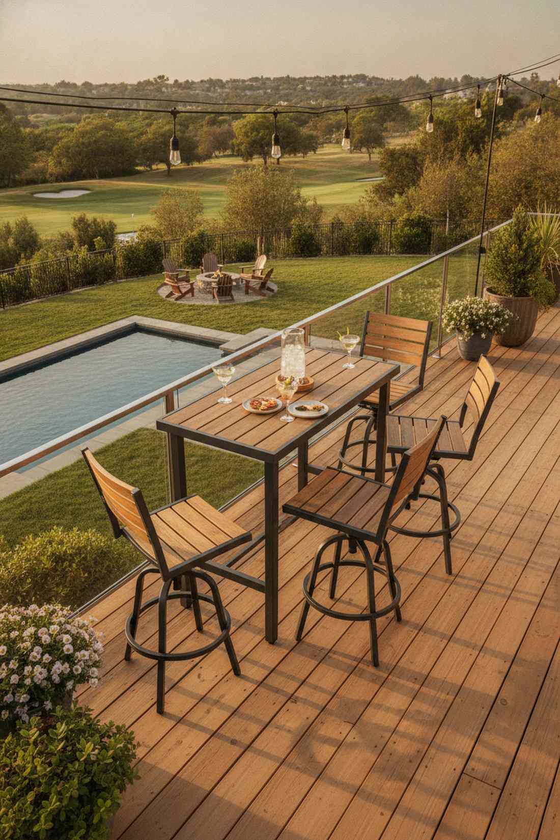 bar height dining set