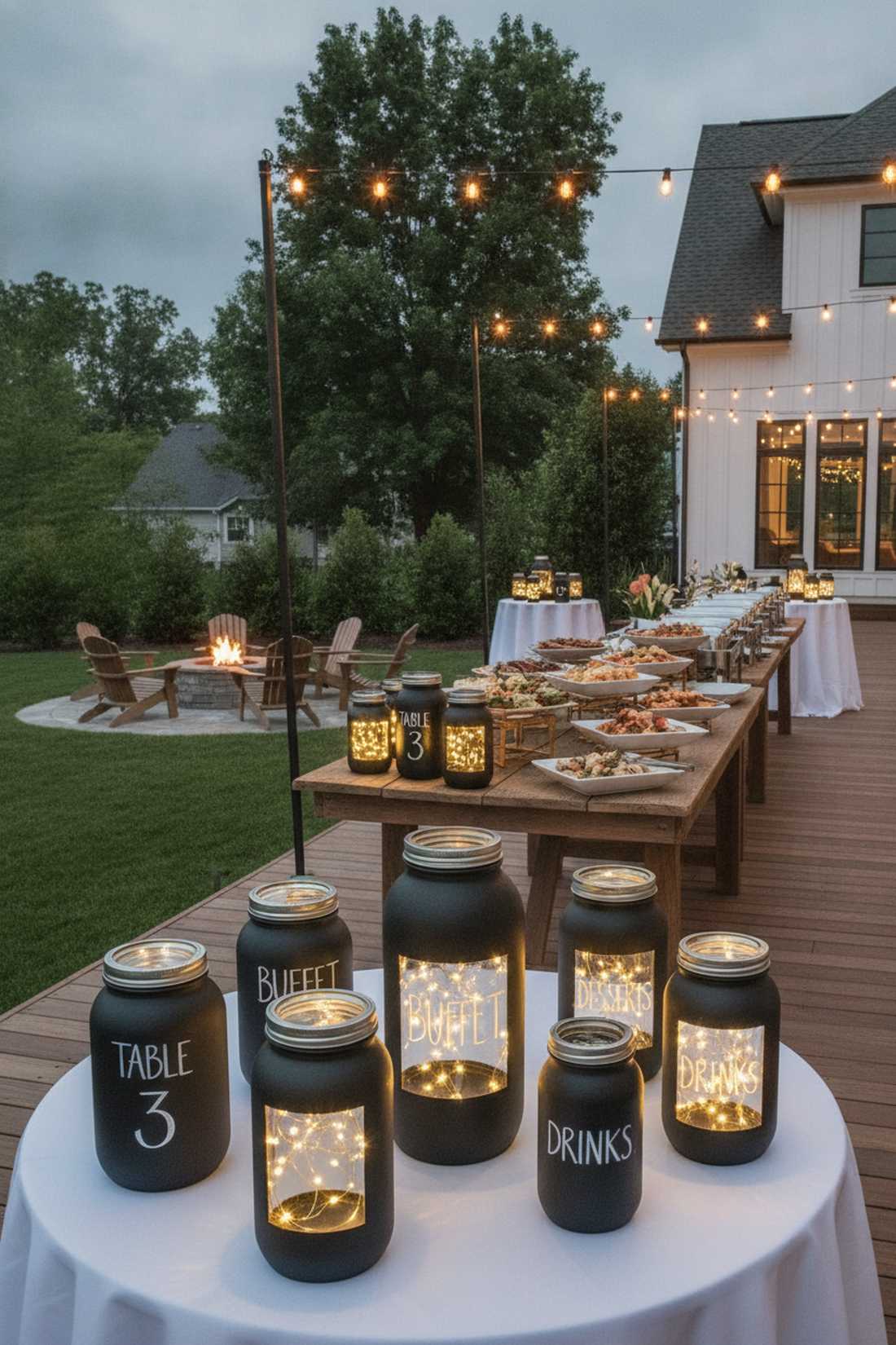 chalkboard paint message jars