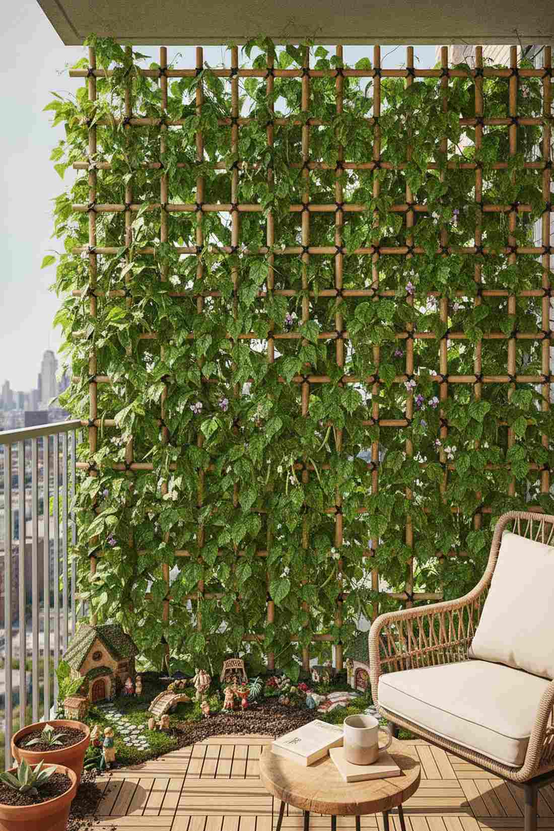 climbing bean trellis