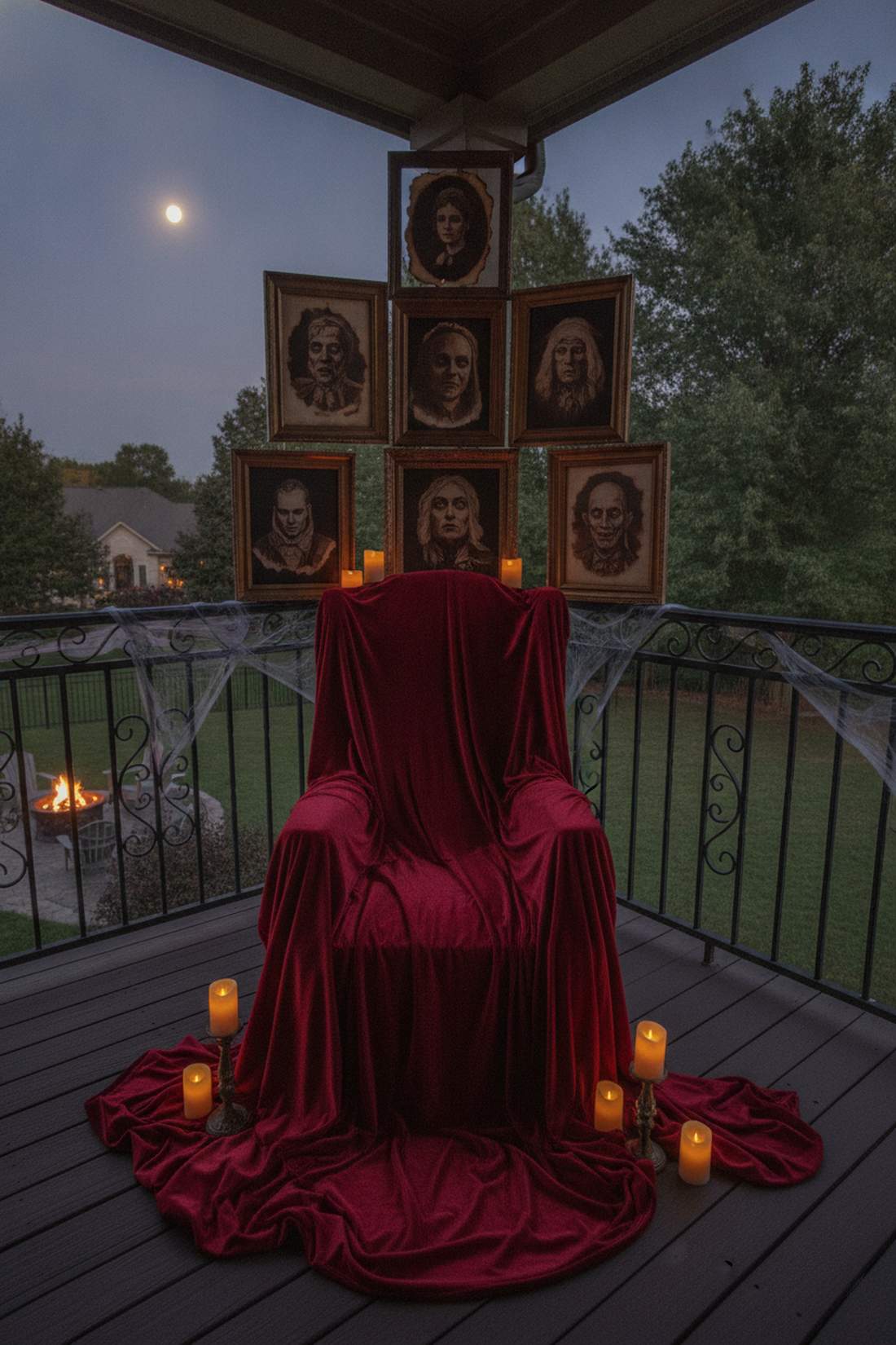 crimson velvet throne