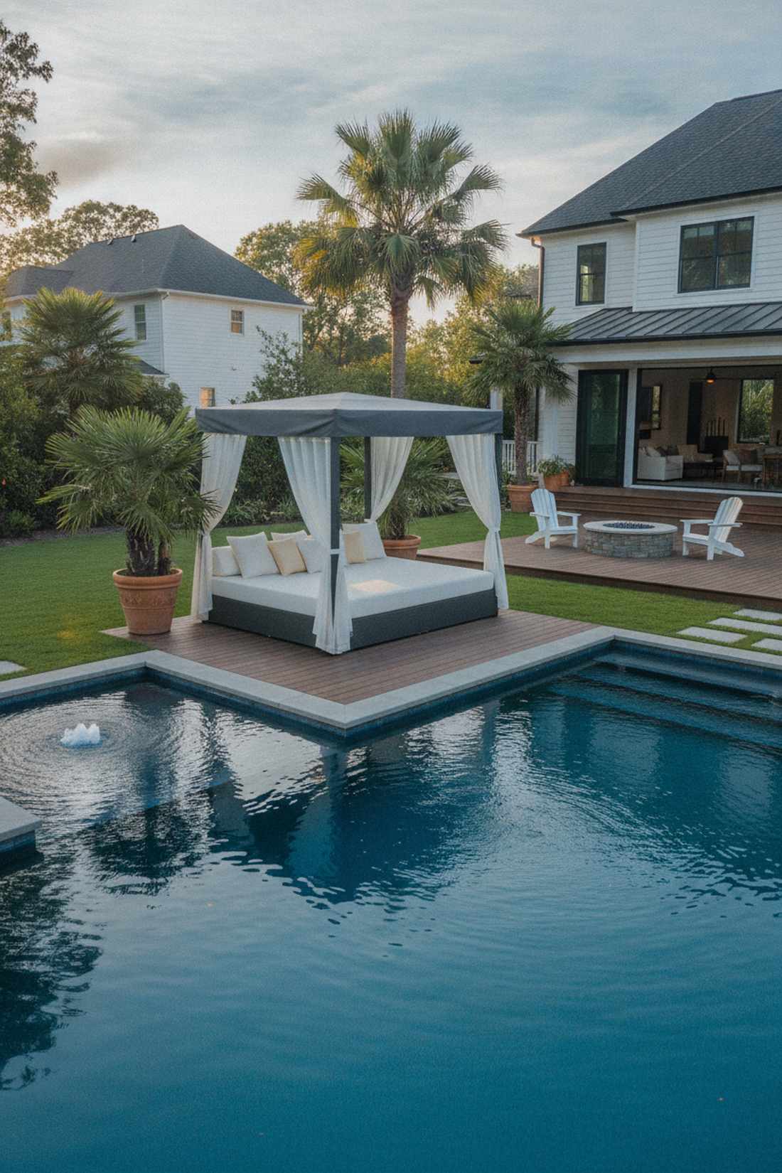 designer daybed with canopy