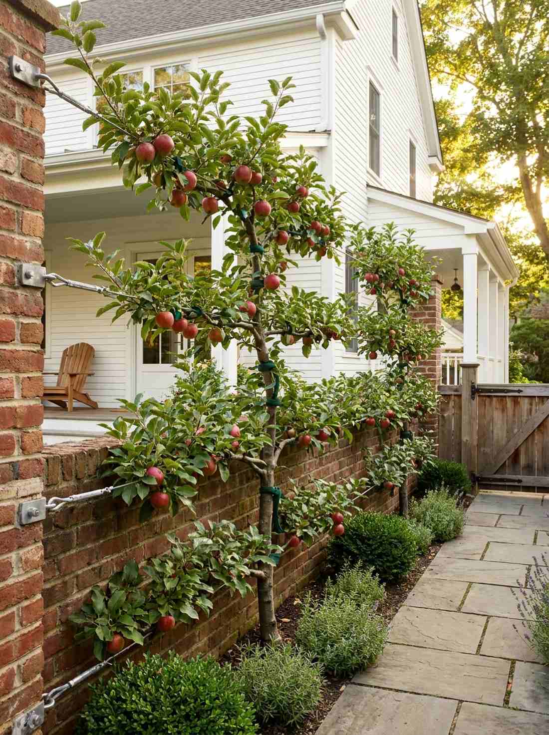 espalier support fence for fruit trees