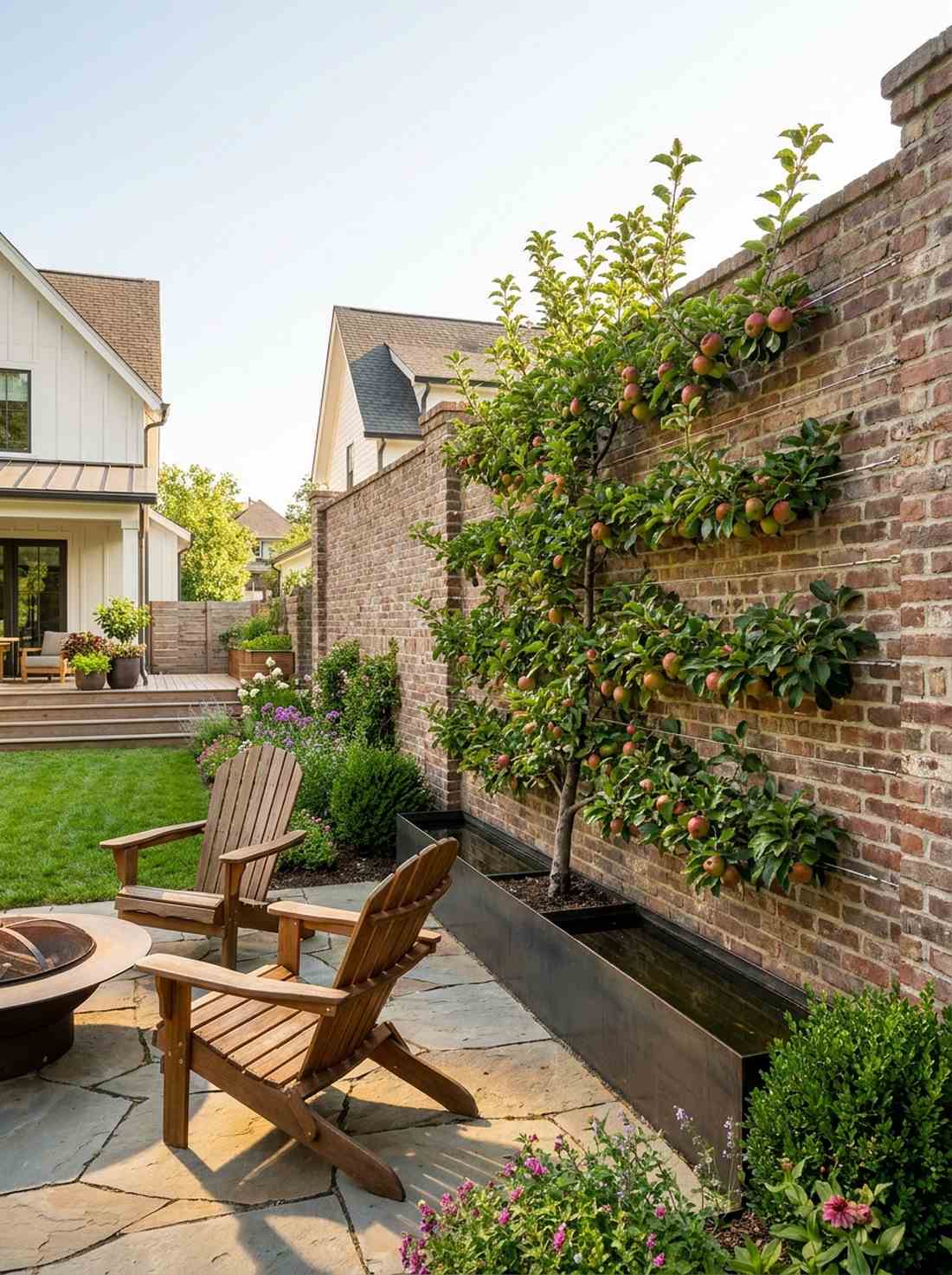 espalier wall integration