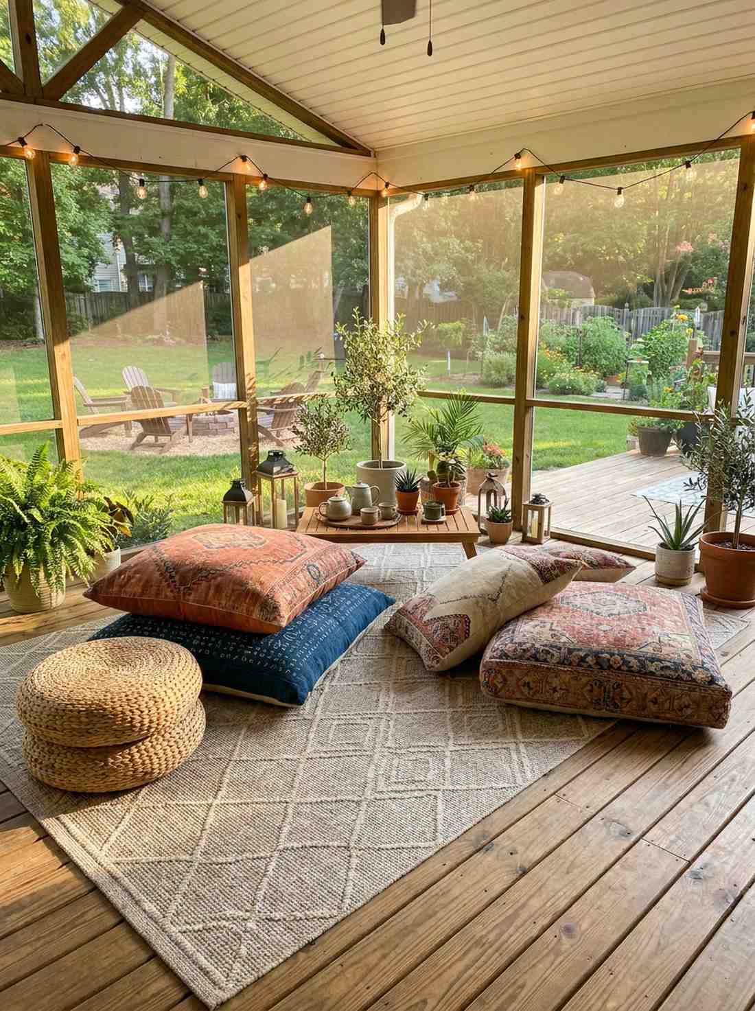 floor cushion arrangement