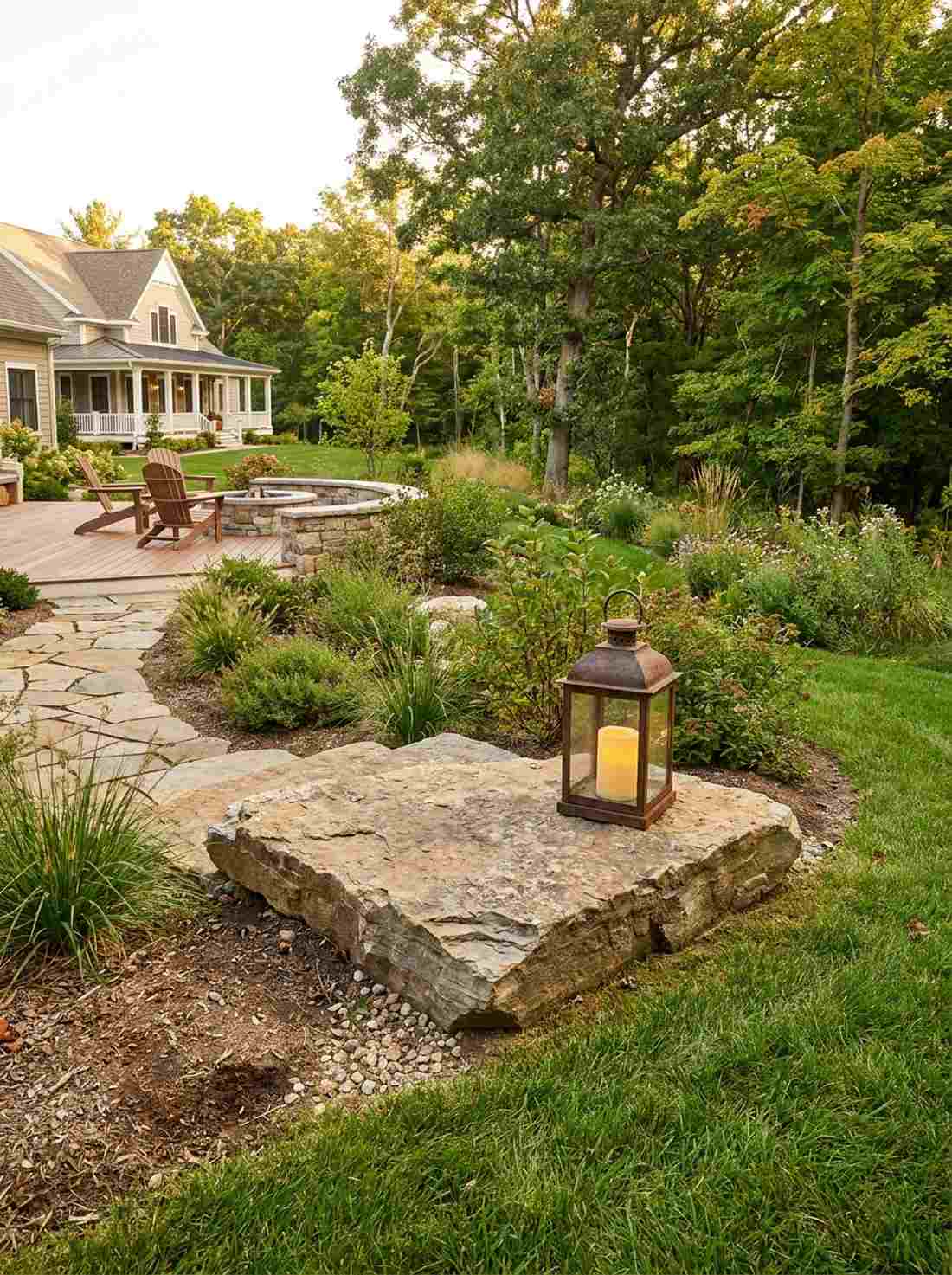 irregular stone base platform