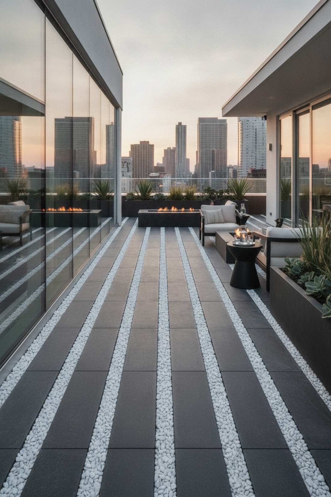 linear strip modernist runway