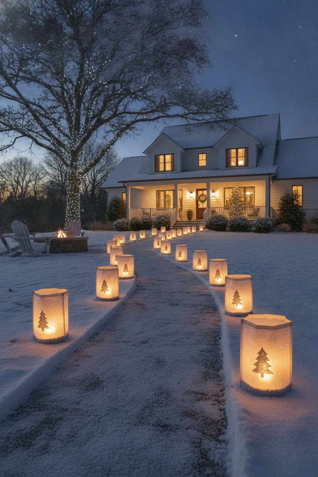 luminaria bag traditional display