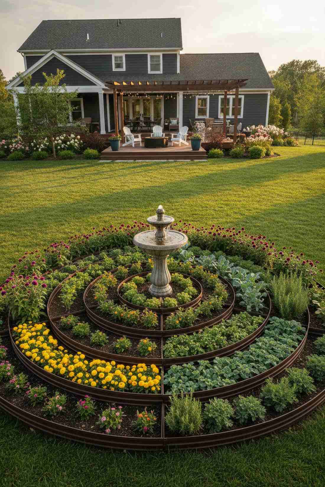 mandala circle garden