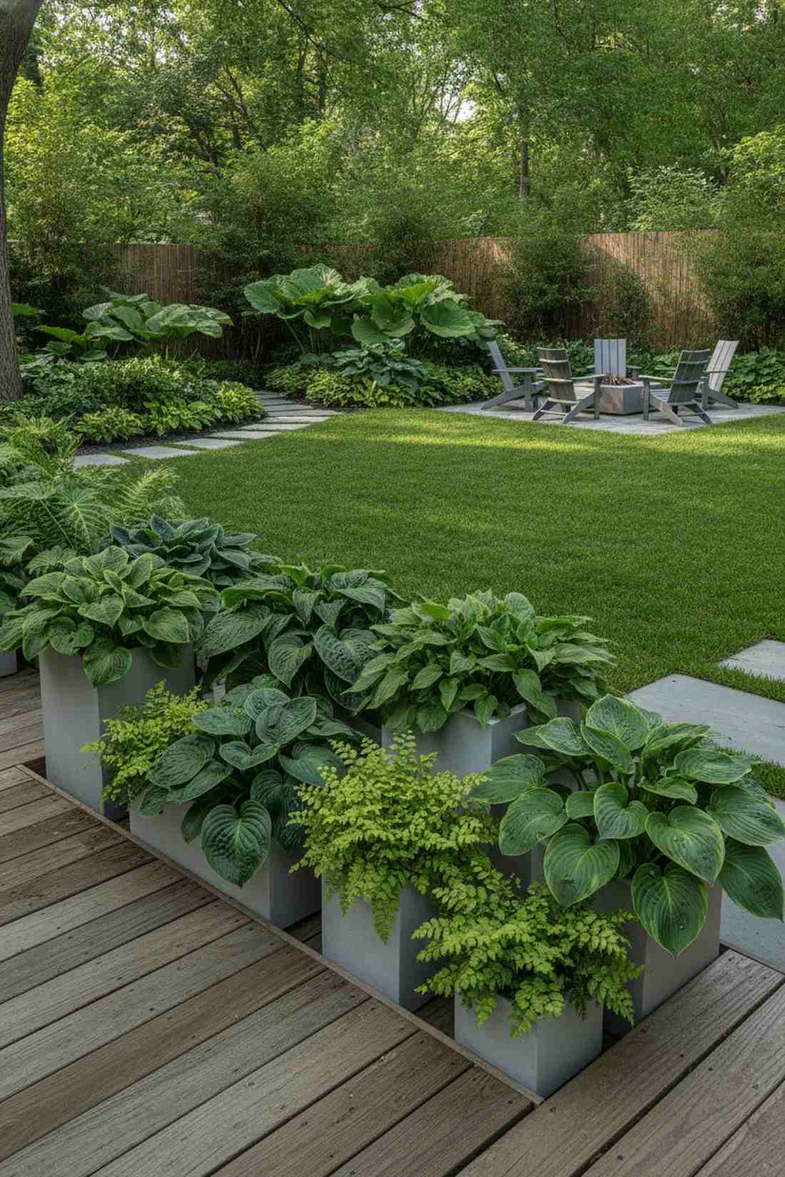 monochromatic green foliage