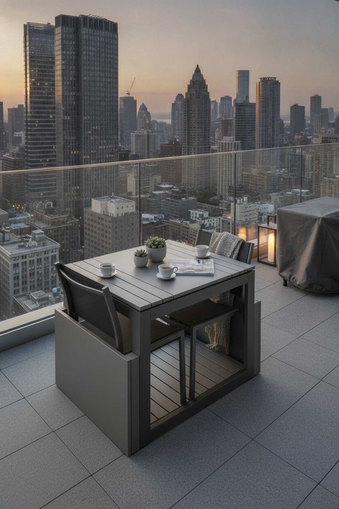 nesting balcony set